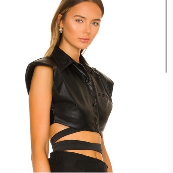 NonChalant the Label White Crop Top Cross Tie white size M - Picture 13 of 13